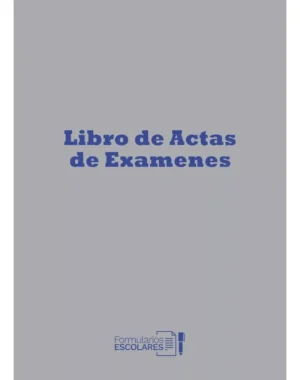 Libro De Actas De Examenes