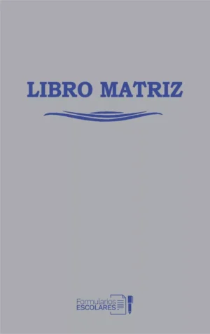 Libro Matriz de 4 Años para 200 Alumnos