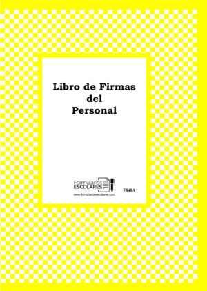 Libro De Firmas Del Personal