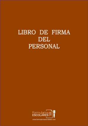 Libro De Firmas del Personal (Tapa Dura)