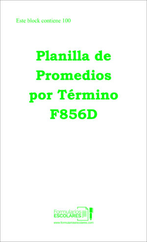 Planilla de Promedios por Término