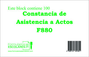 Constancia de Asistencia del Profesor a Actos