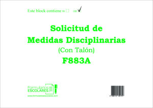 Solicitud de Medidas Disciplinarias C/Talón
