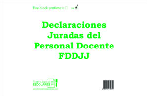 Declaraciones Juradas del Personal Docente